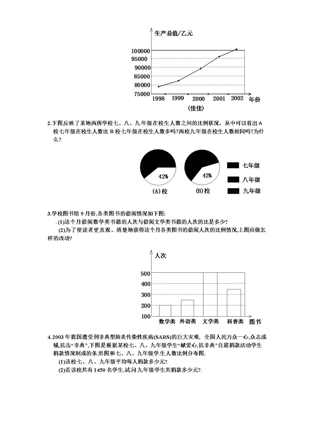 北师大版九年级数学下册课时同步练习-4.150年的变化（1)附答案（文件编号：21011315）