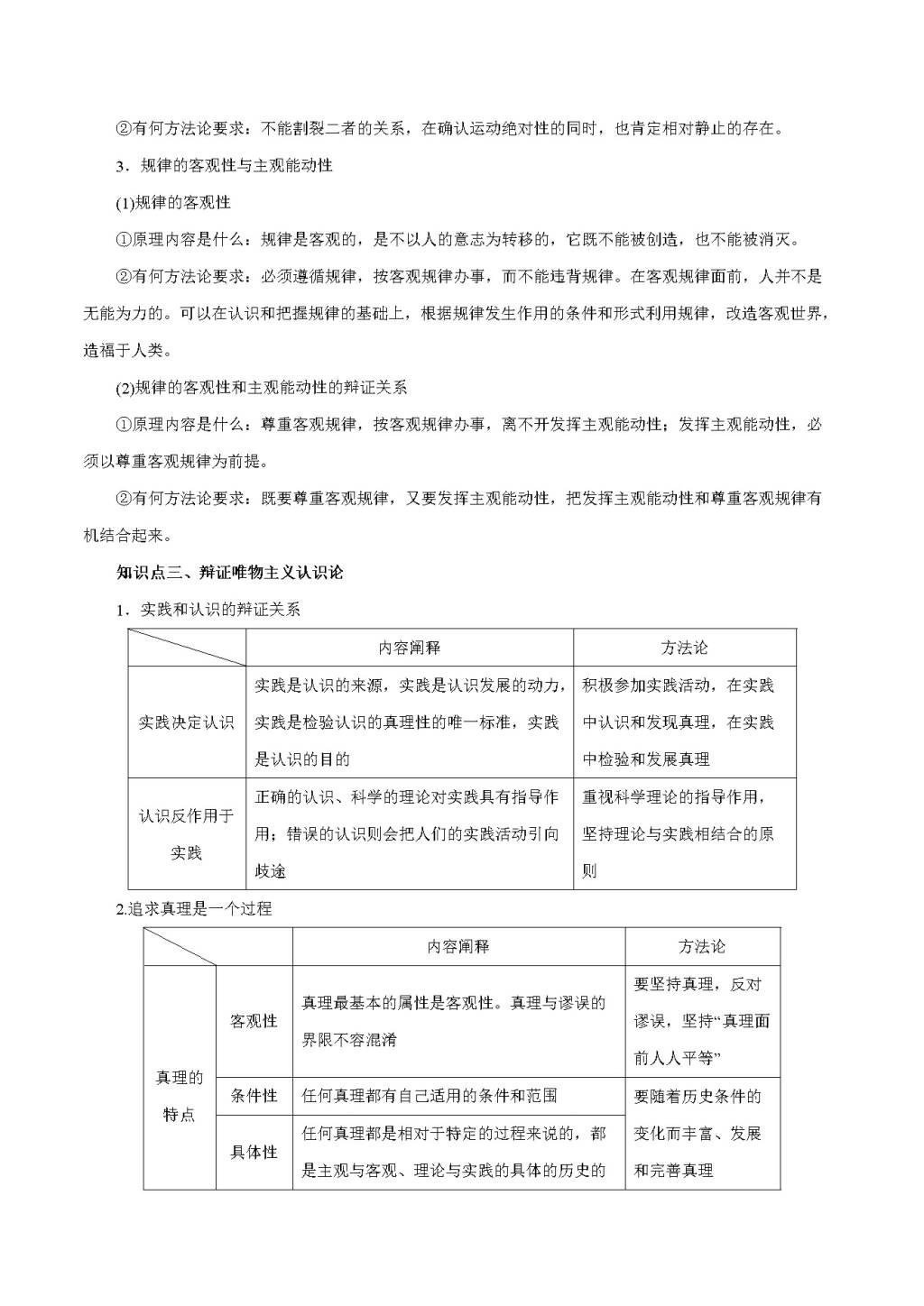 2021高考政治二轮复习核心考点专项突破练习（文件编号：21012910）