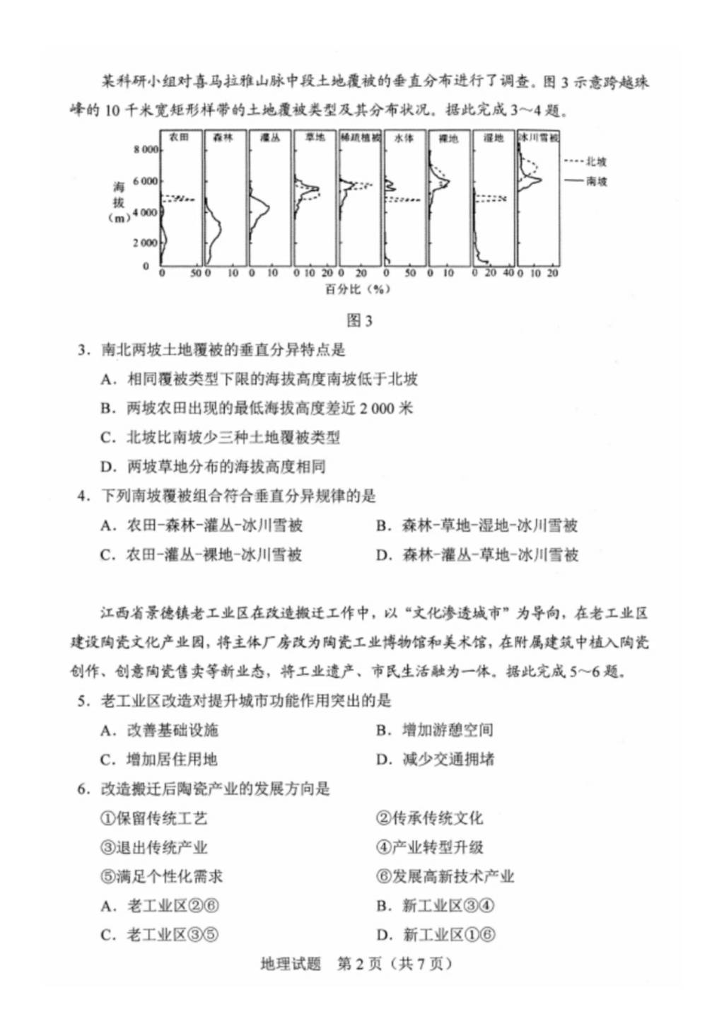 2021年福建高考地理模拟演练试题及答案（文件编号：21020124）