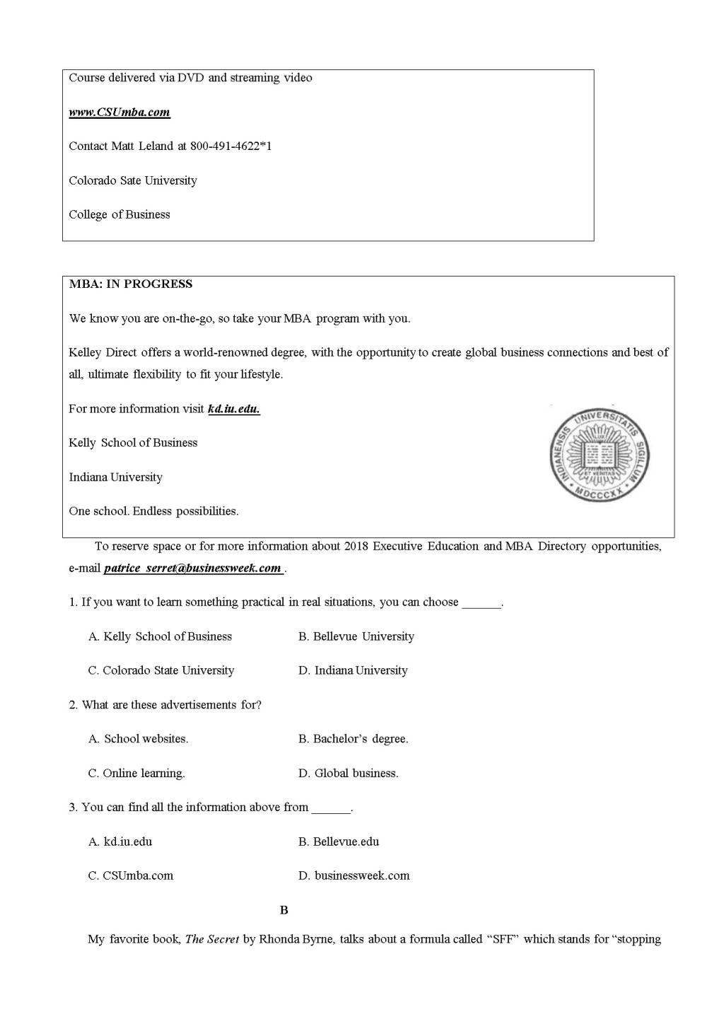 黑龙江省大庆铁人中学高三下学期开学考试（3月）英语试卷（含答案）（文件编号：21021617）