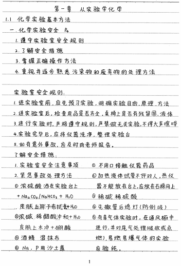 高考学霸笔记 化学OK
