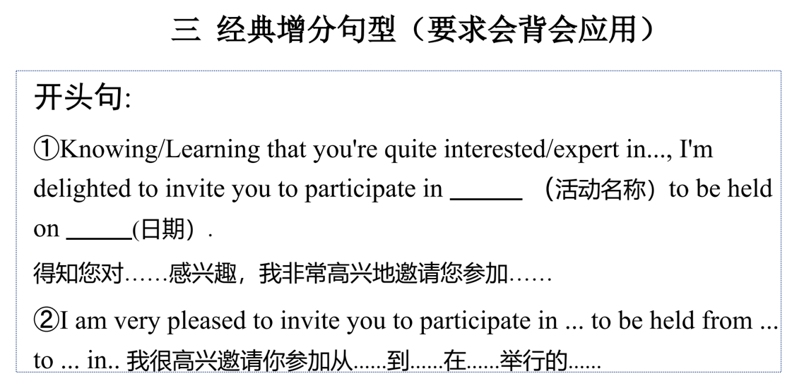 写作精讲：应用文+书信类之邀请信+课件-2025届高三英语一轮复习专项