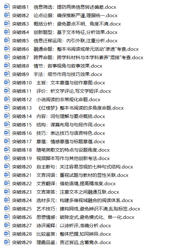 2025高考总复习优化设计二轮用书 语文（PPT+word）