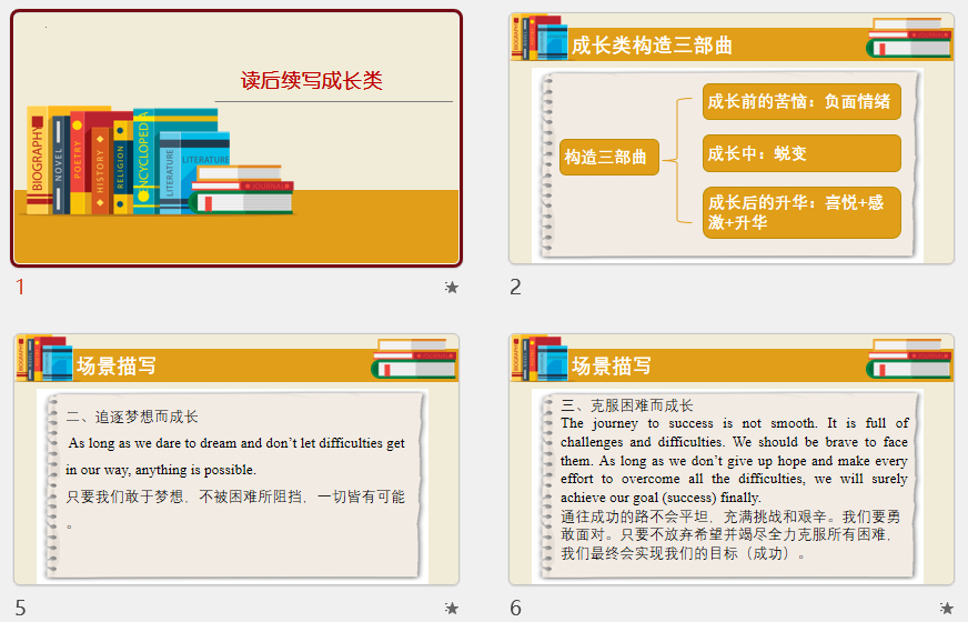 读后续写成长类+课件-2026届高三英语上学期一轮复习专项 读后续写成长类+课件-2026届高三英语上学期一轮复习专项